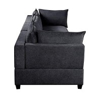 Lilola Home Madison Dark Gray Fabric Sofa Couch