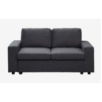 Brenton Loveseat In Dark Gray Linen