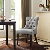 Regent Fabric Dining Chair - Light Gray