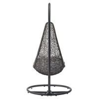 Abate Outdoor Patio Swing Chair With Stand - Gray White