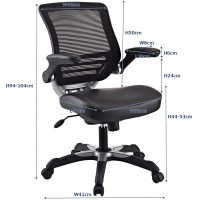 Edge Vinyl Office Chair - Black