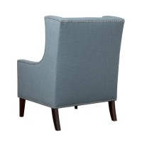 Madison Park Barton Collection Accent Chair, See Below, Blue