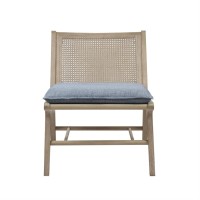 Ink+Ivy Melbourne Melbourne Accent Chair In Light Blue And Natural Ii100-0489