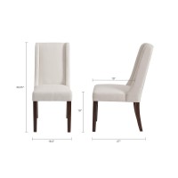 Madison Park Wing Dining Chair (Set Of 2) Cream/See Below