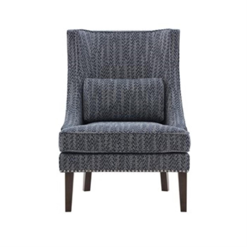 Madison Park Transitional Chase Accent Chair With Navy Finish Mp100-0933