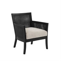 Madison Park Transitional Diedra Diedra Accent Chair In Black Finish Mp100-1174