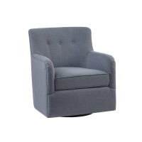 Madison Park Adele Swivel Chair With Blue Finish Mp103-1000