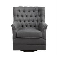 Madison Park Traditional Mathis Mathis Swivel Glider Chair With Gray Mp103-1171