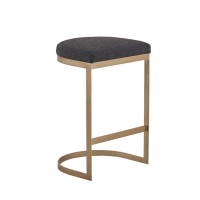 Madison Park Maison Counter Stool With Charcoal And Gold Finish Mp104-1079