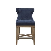 Madison Park Transitional Carson Carson Counter Stool In Navy Finish Mp104-1153