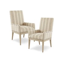 Rika Arm Dining Chair (Set Of 2) Natural See Below