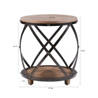 Madison Park Cirque Bent Metal Accent, See Below, Rnd. End Table