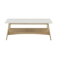 Madison Park Parker Coffee Table With White And Natural Finish Mp120-1063