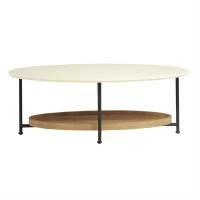 Madison Park Beaumont Coffee Table With White And Black Finish Mp120-1097