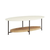 Madison Park Beaumont Coffee Table With White And Black Finish Mp120-1097