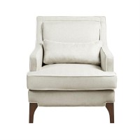 Madison Park Signature Collin Arm Chair With Cream And Dark Brown Mps100-0303