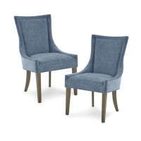 Madison Park Signature Ultra Set Of 2 Dining Chair With Blue Mps108-0302
