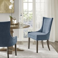 Madison Park Signature Ultra Set Of 2 Dining Chair With Blue Mps108-0302