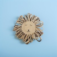 Delightful Children's Wall Hanging Decor - Jute & Cotton Rope - 70x70x1.5cm - 3 Colors - Perfect for Nursery & Room Decoration