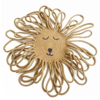 Exquisite Children's Wall Hanging Decor - Jute & Cotton Rope - 60x60x1.5cm - 3 Colors - Perfect for Nursery - Gift Idea