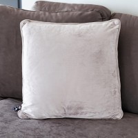 Luxurious Velvet Cushions - Add Opulence and Comfort to Your Interiors - Silver - 50x50