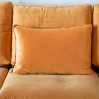 Opulent Velvet Cushions - Luxurious Soft Furnishings for Lavish Interiors - Tangerine - 60x40