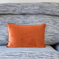 Opulent Velvet Cushions - Extraordinary Soft Furnishings for Luxurious Interiors - Apricot - 60x40