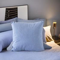 Cozy and Stylish Indoor Cushions - Ultimate Comfort and Aesthetic Appeal - Soft and Cozy Texture - Perfect for Living Room or Reading Nook - Denim - 45x45