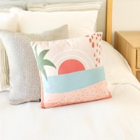 Plush Indoor Printed Cushions - Comfort, Warmth, and Style - Cozy and Inviting Atmosphere - High-Quality Materials - 45x45 Shaped Landscape