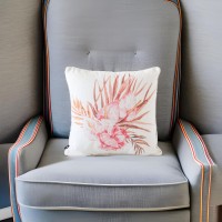 Plush Indoor Printed Cushions - Comfort, Warmth, and Style - Enhance Your Space with Cozy Luxury - Botanical Pink - 45x45
