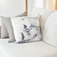 Plush Indoor Printed Cushions - Comfortable, Stylish, and Cozy - Sunlight Surf Design - 45x45