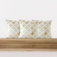Playful Indoor Cushions - Add a Missing Touch to Your Space - Unique & Budget-Friendly - Faded Cross Design - Beige - 45x45cm