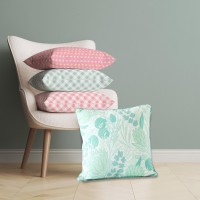 Whimsical Indoor Cushions - Budget-Friendly Decor Revitalizer - Earthly Pleasures - Green - 45x45cm