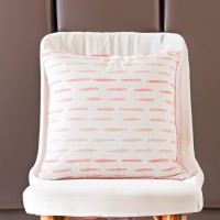 Whimsical Indoor Cushions - Revitalize Your Space Effortlessly! One-of-a-kind Design - Orange Lines - 45x45cm