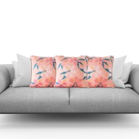 Playful Indoor Cushions - Add a Missing Touch to Your Space - Budget-Friendly Decor Solution - Blooming Bounty Orange - 45x45cm