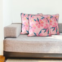 Whimsical Indoor Cushions - Unique Designs for Playful Decor - Refresh Your Space with Charm and Personality - Blooming Bounty - Pink - 45x45cm