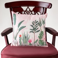 Whimsical Indoor Cushions - Unique Designs for Playful Decor - Budget-Friendly Refreshing Makeover - Plant Town Pink - 45x45cm