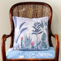 Playful Indoor Cushions - Refresh Your Decor with Unique Designs - Budget-Friendly Solution - Plant Town Blue - 45x45cm