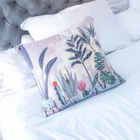 Playful Indoor Cushions - Refresh Your Decor with Unique Designs - Budget-Friendly Solution - Plant Town Blue - 45x45cm