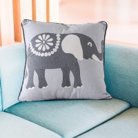 Whimsical Indoor Cushion Collection - Unique & Affordable Decor Refresh - Elephant Grey - 45x45cm