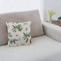 Vibrant Jungle Adventure Kids Cushion - 100% Cotton - Plush & Cozy - Easy to Clean - 45x45cm