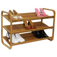 Oceanstar Sr1231 Bamboo Shoe Rack - 3 Tier