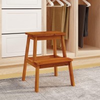 Vidaxl 2 Step Stool 15.7X15X19.7 Solid Wood Acacia