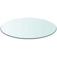 Vidaxl Table Top Tempered Glass Round 31.5
