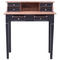 Vidaxl Writing Desk With Drawers 35.4X19.7X39.8 Solid Reclaimed Wood