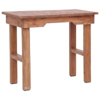 Vidaxl End Table 27.6X13.8X23.6 Solid Wood Mahogany