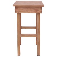 Vidaxl End Table 27.6X13.8X23.6 Solid Wood Mahogany