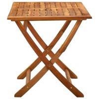 Vidaxl Folding Patio Table 47.2X27.6X29.5 Solid Wood Acacia