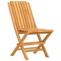 Vidaxl Folding Patio Chairs 4 Pcs 18.5X18.5X35 Solid Wood Teak