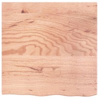 Vidaxl Table Top Light Brown 23.6X23.6X0.8 Treated Solid Wood Oak